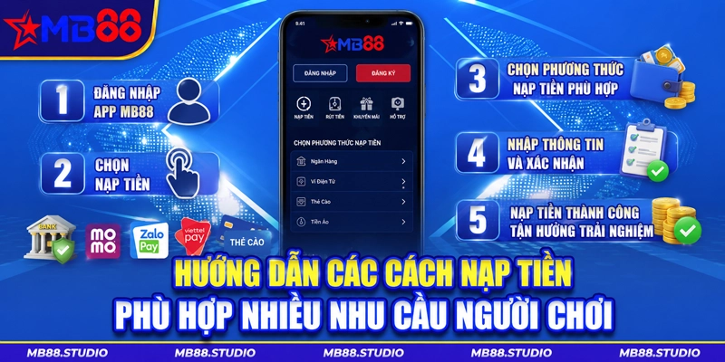 Hướng dẫn các cách nạp tiền phù hợp nhiều nhu cầu người chơi